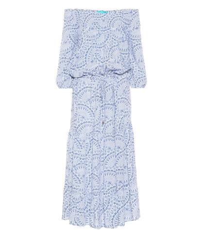 Melissa Odabash Carmen Printed Midi Dress