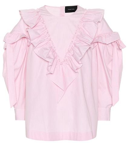 Etro Ruffled Cotton Blouse
