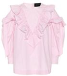 Etro Ruffled Cotton Blouse