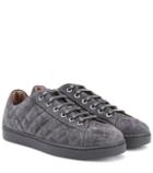 Gianvito Rossi Low Driver Suede Sneakers