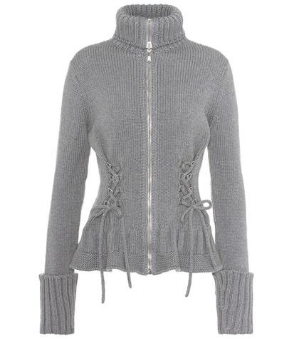 Alexander Mcqueen Wool Zip-up Sweater