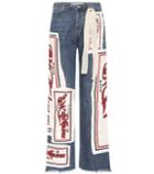Jw Anderson Printed High-waisted Jeans