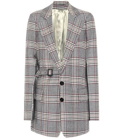 Gianvito Rossi Gemina Checked Wool Blazer