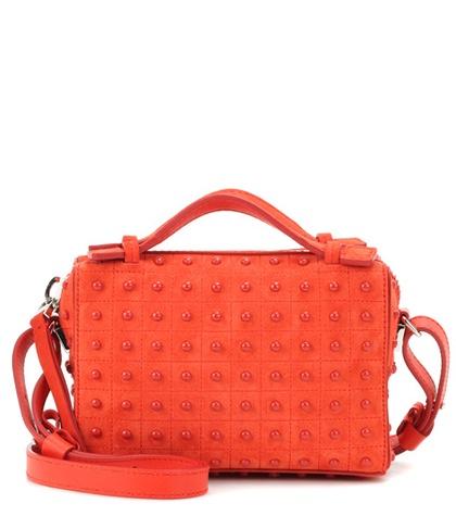 Tod's Micro Boston Suede Shoulder Bag