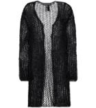 Haider Ackermann Cotton And Mohair-blend Open Cardigan