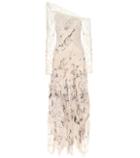 Zimmermann One-shoulder Printed Silk Dress