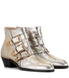Chlo Susanna Leather Ankle Boots