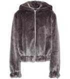 Helmut Lang Faux Fur Hooded Jacket