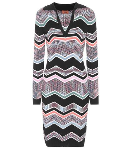 Oscar De La Renta Knitted Wool-blend Dress
