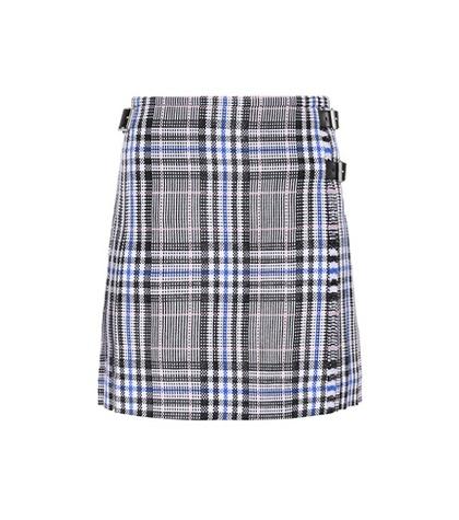 Christopher Kane Check Tweed Miniskirt