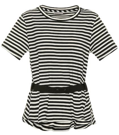 Moncler Striped Stretch-cotton Top