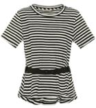 Moncler Striped Stretch-cotton Top