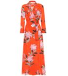 Diane Von Furstenberg Floral-printed Cotton And Silk Dress