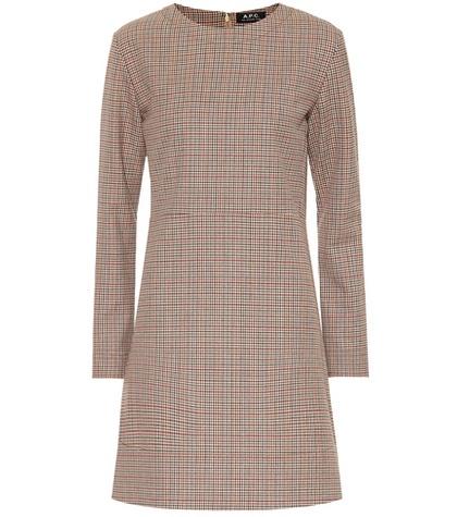A.p.c. Maddy Checked Minidress