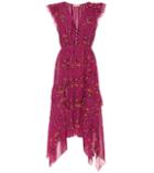 Ulla Johnson Ciel Printed Silk-blend Midi Dress
