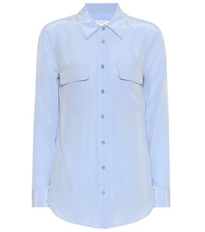 Mother Slim Signature Silk Shirt