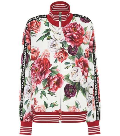 Dolce & Gabbana Floral-printed Cady Track Jacket