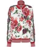 Dolce & Gabbana Floral-printed Cady Track Jacket