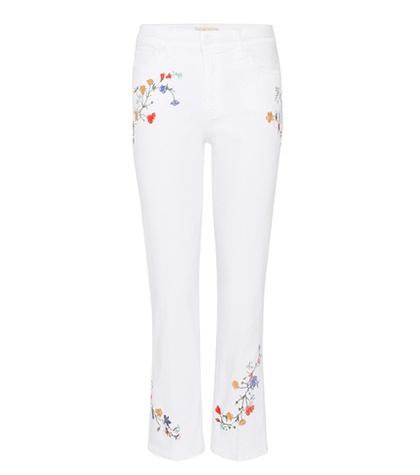 Dolce & Gabbana Carson Embroidered Cropped Jeans