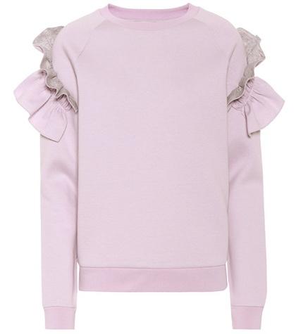 Stella Mccartney Embellished Cotton-blend Sweatshirt