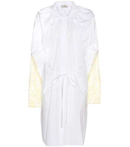 Tomas Maier Lace-trimmed Cotton Shirt Dress