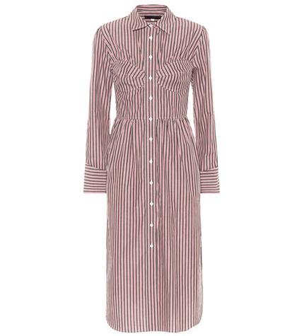 Alexachung Striped Bustier Cotton Shirt Dress