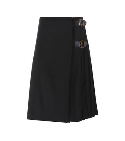 Burberry Wool Midi Skirt