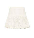 Zimmermann Corsage Cotton And Silk Miniskirt