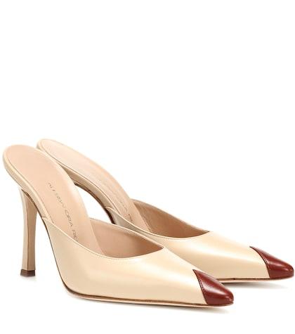 Marco De Vincenzo Leather Mules
