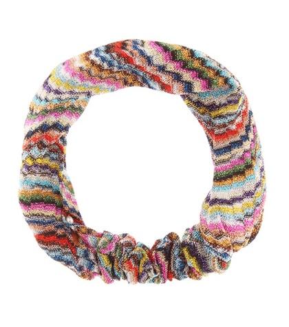 Stella Mccartney Metallic Knitted Headband