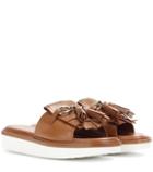 Tod's Leather Slip-on Sandals