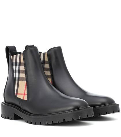 Burberry Leather Chelsea Boots