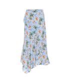 Etro Asymmetric Floral Crêpe Midi Skirt