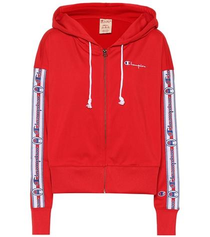 Miu Miu Zip-front Logo Hoodie