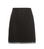 Carven Carven Cotton Broderie Anglaise Miniskirt