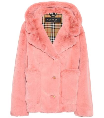 Burberry Faux-fur Hooded Jacket