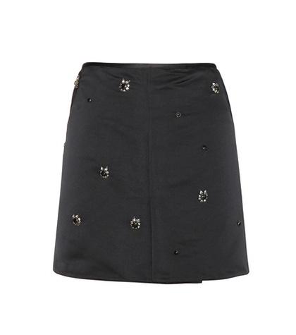 Marc Jacobs Embellished Satin Skirt
