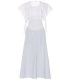 Mm6 Maison Margiela Venn Diagram Striped Cotton Dress