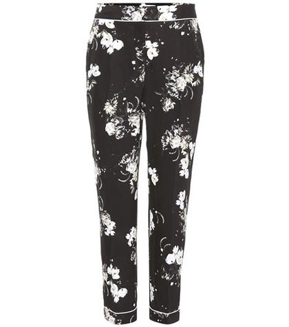 Chlo Giulia Printed Silk-crêpe Trousers