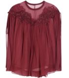 Chlo Lace-trimmed Silk Top
