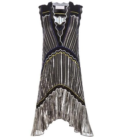 Etro Metallic Chiffon Dress