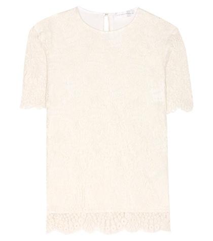 Victoria Beckham Wool-blend Lace Top