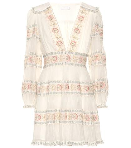 Zimmermann Exclusive To Mytheresa – Veneto Cotton And Silk Minidress