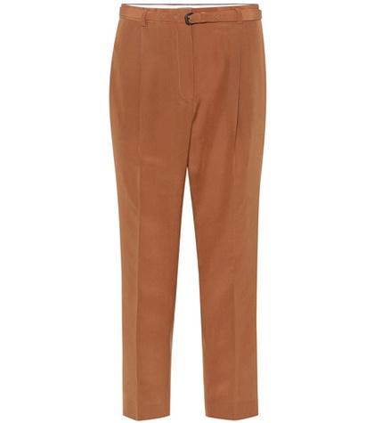 Bottega Veneta Belted Silk Pants