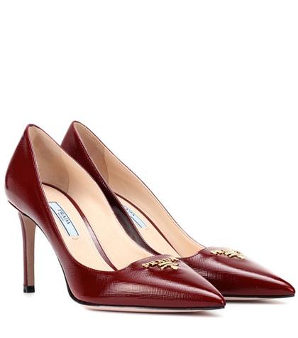 Chlo Leather Logo Pumps