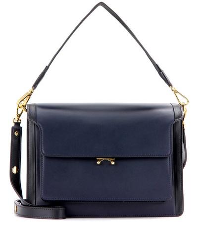 Marni Trunk Large Leather Shoulder Bag