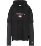 Vetements Embroidered Cotton-blend Hoodie