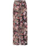 Chlo Printed Crêpe Trousers
