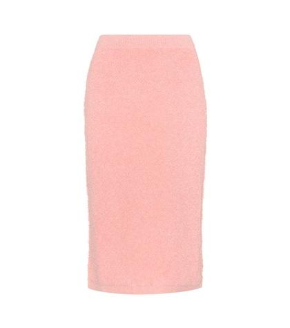 Jimmy Choo Alpaca And Cotton-blend Skirt