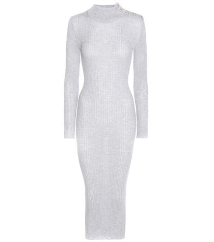Gianvito Rossi Ribbed Wool Maxi Dress